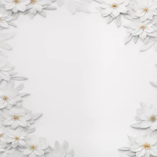 floral white background