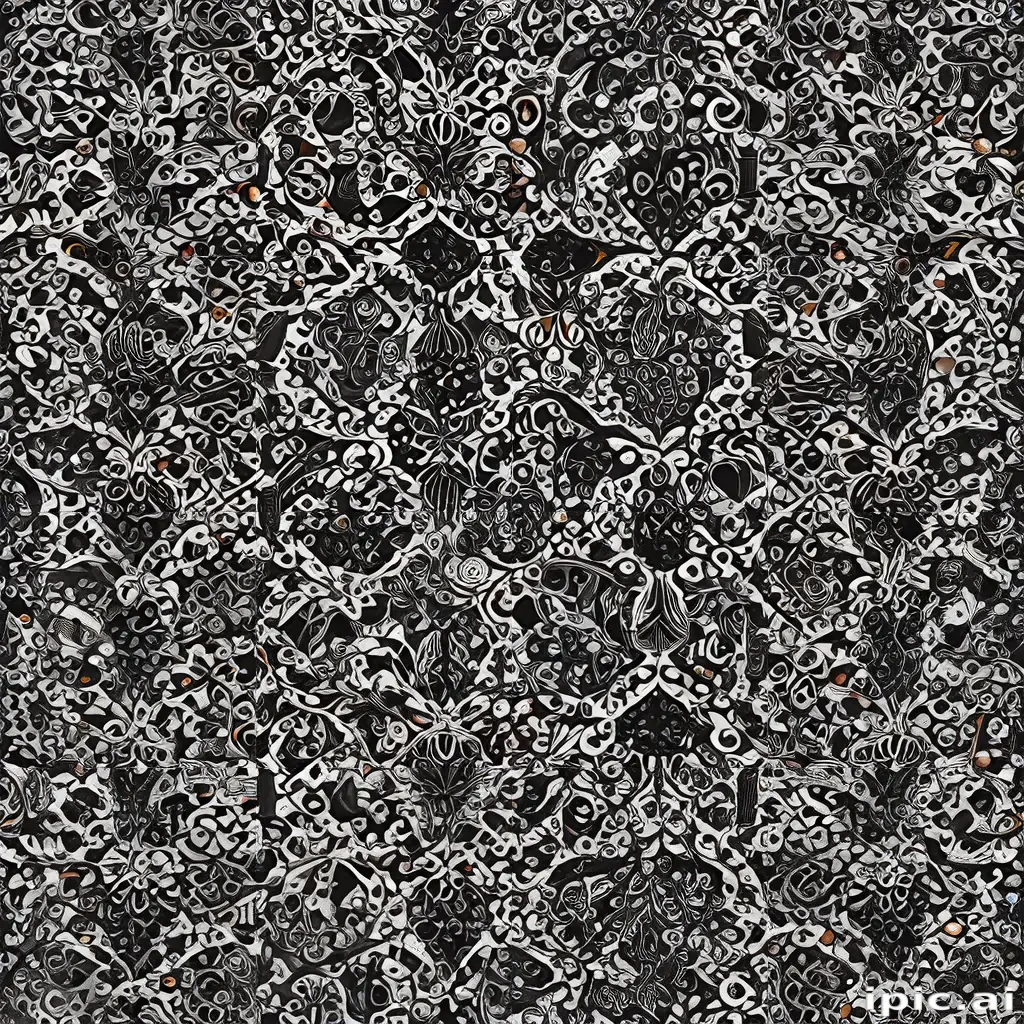 black and white patterns