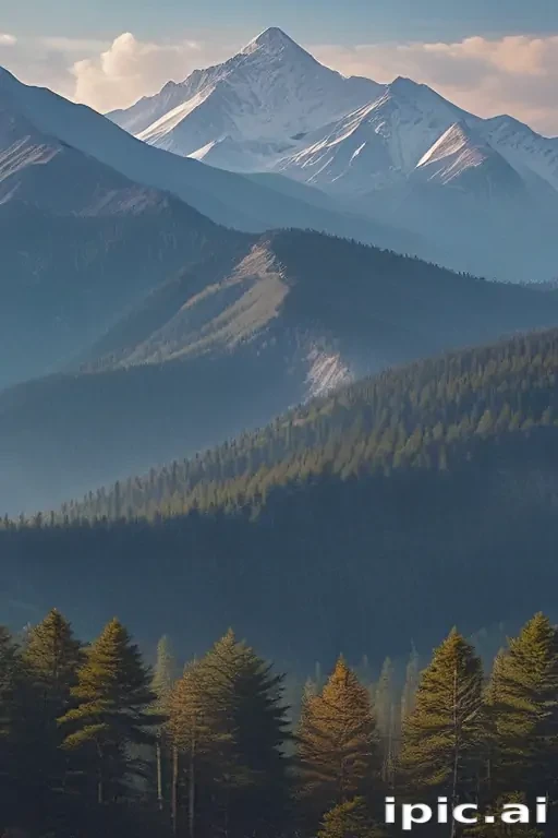 mountainous background