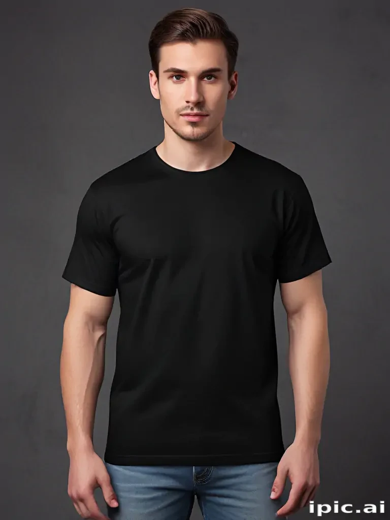 black shirt mockup