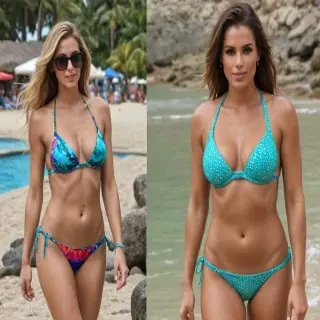 bikini shemale bulge