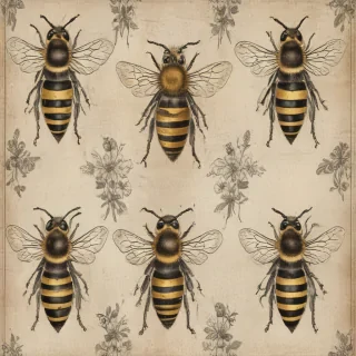 free vintage bee printables
