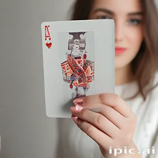 holding card