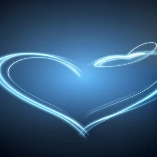 blue heart wallpaper