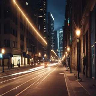 city lights background