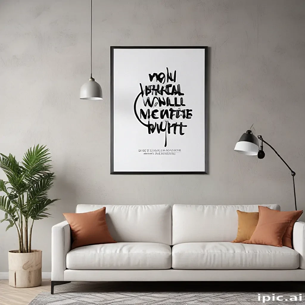 free wall art mockup