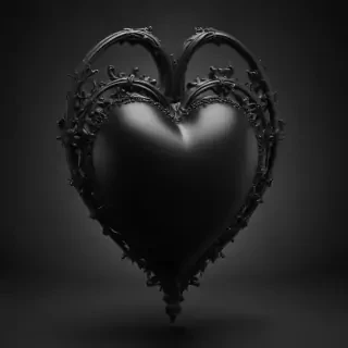 black heart pic