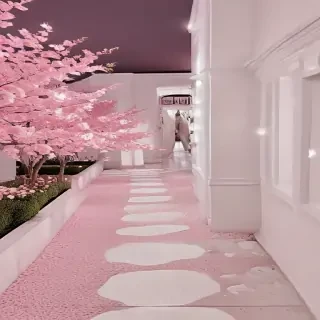 pink and white aesthetic