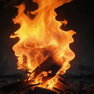 background on fire