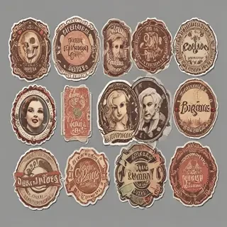vintage stickers png