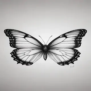 drawing butterfly