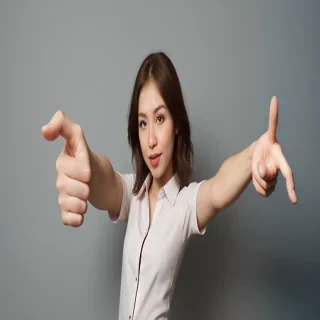 finger pointing png