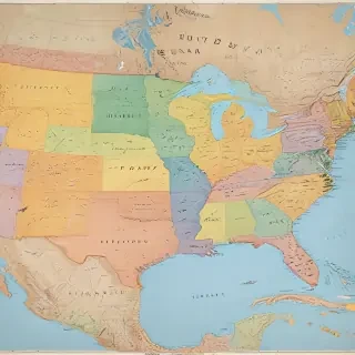 united states of america map