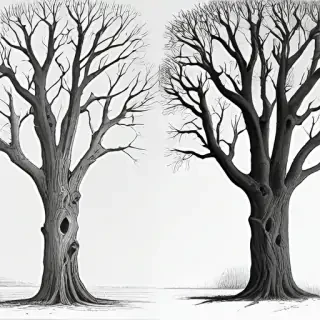 dead tree drawings