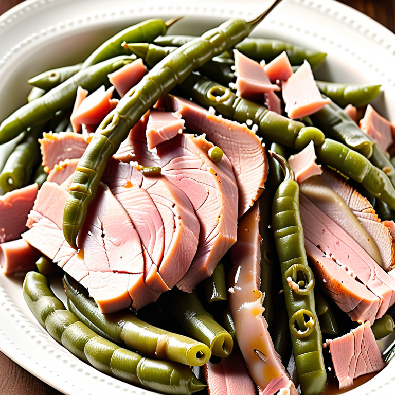 crockpot ham and green beans