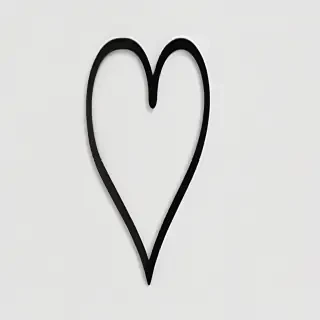 black heart transparent