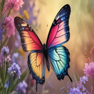 butterflies transparent