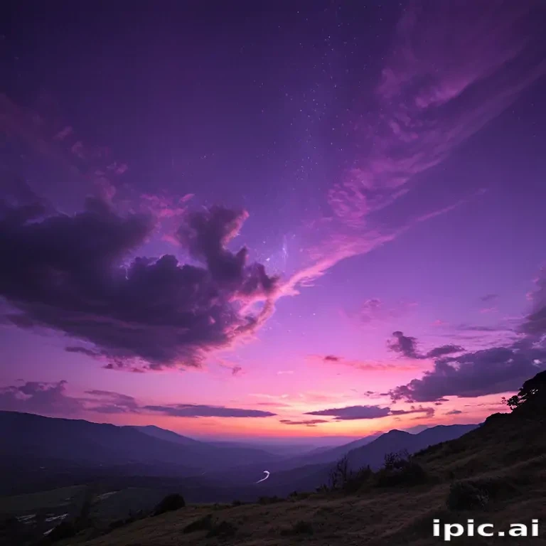 purple sky wallpaper