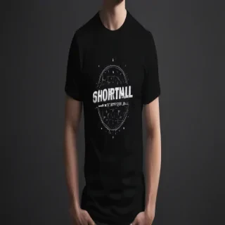 black t shirt mockup free