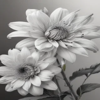 pencil drawing flowers