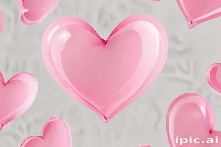 pink heart transparent