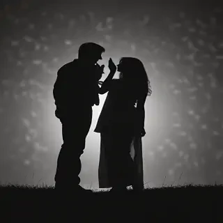 couple silhouette