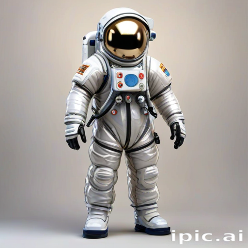 cartoon transparent astronaut suit