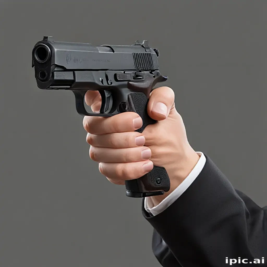 holding gun png