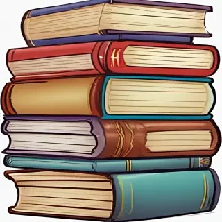books stacked clipart