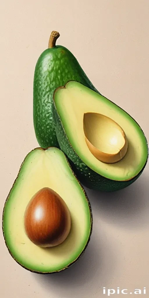 avocado drawing