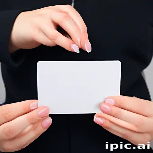 holding card