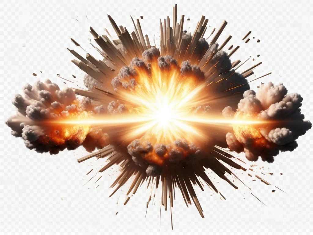 explosion transparent background