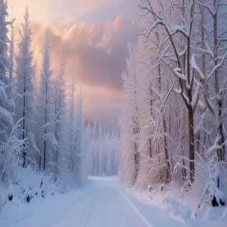 winter zoom background