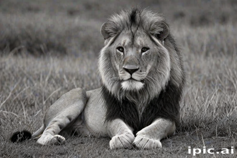 lion black and white pictures