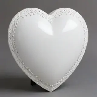 white heart
