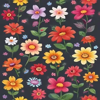 cartoon flowers png