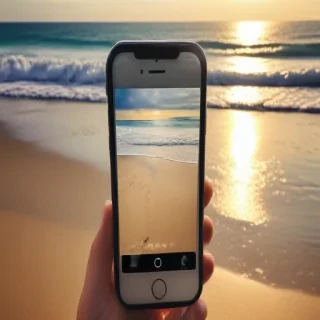 iphone beach