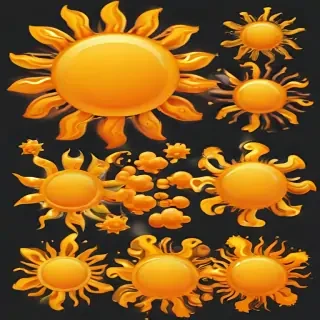 sun clip art transparent background