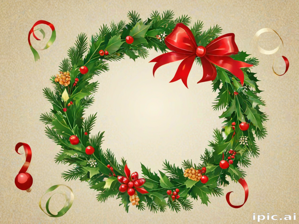 christmas wreath clip art