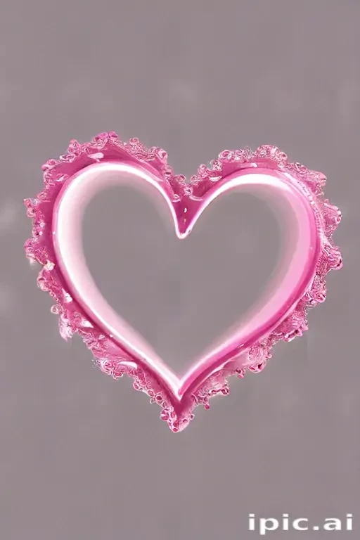 transparent pink heart