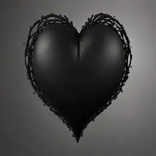 black heart pic