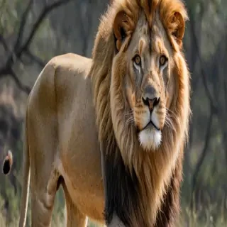 transparent lion