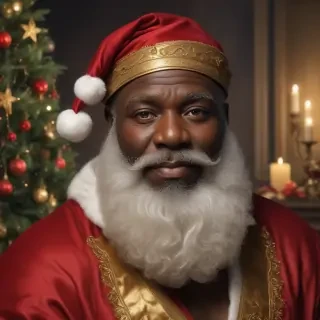 image of black santa