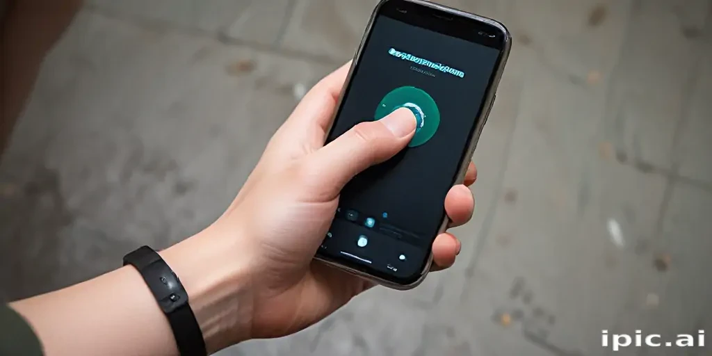 person holding phone