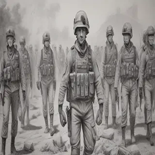 army drawing