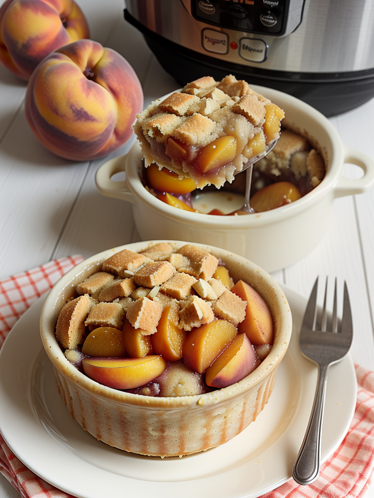 crock pot peach cobbler with cake mix