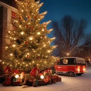 old fashioned christmas pictures