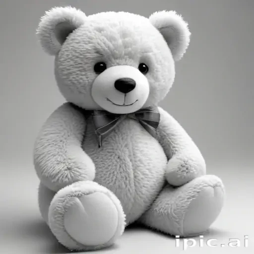 teddy bear clipart black and white