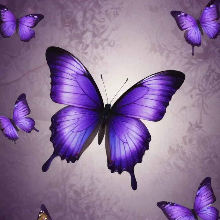 purple butterflies wallpaper
