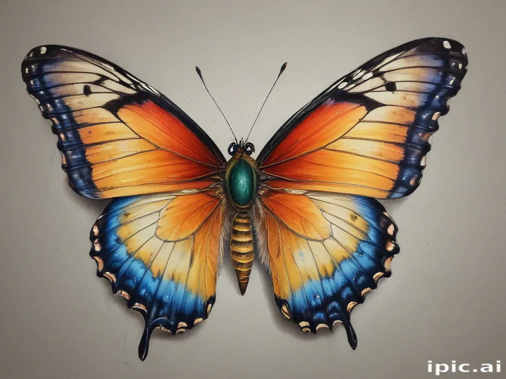 drawing of a butterfly